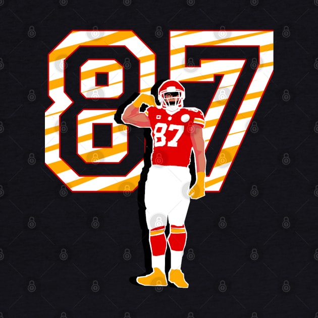 Travis kelce 87 by Qrstore